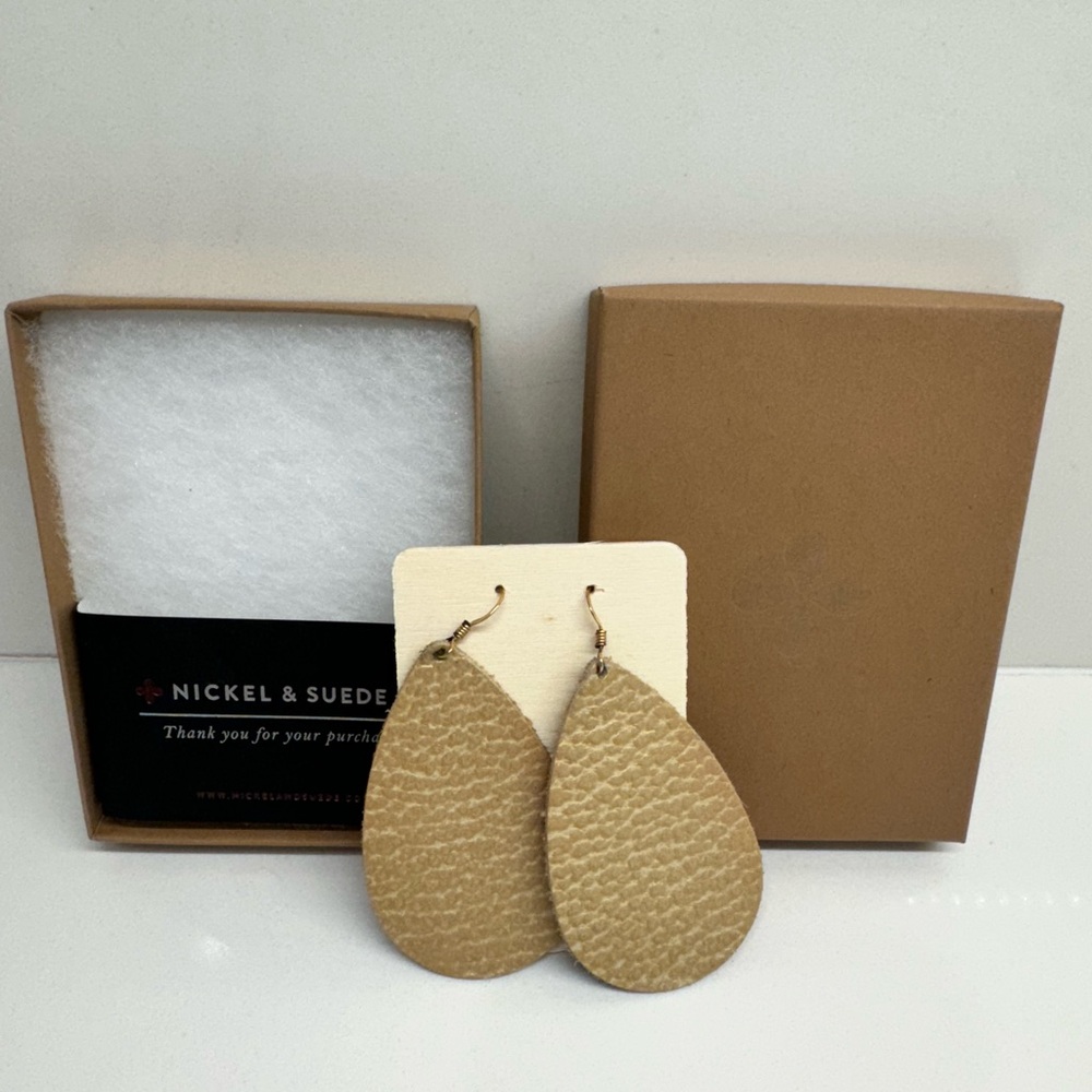 Nickel and Suede earrings